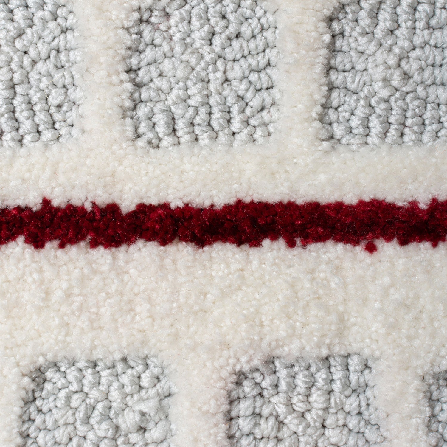 Children's floor rug - Zesto City Grey/Red