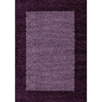 High-Pile Floor Rug - Edge Purple