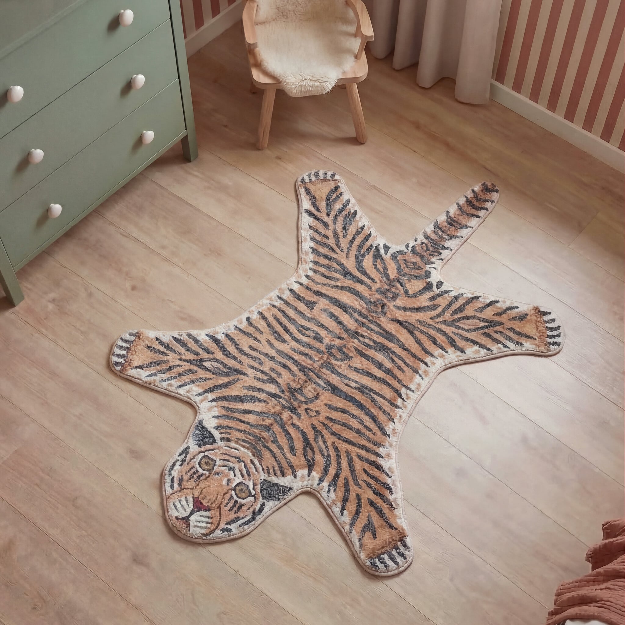 Kids Rug - Wild Tiger Multicolour