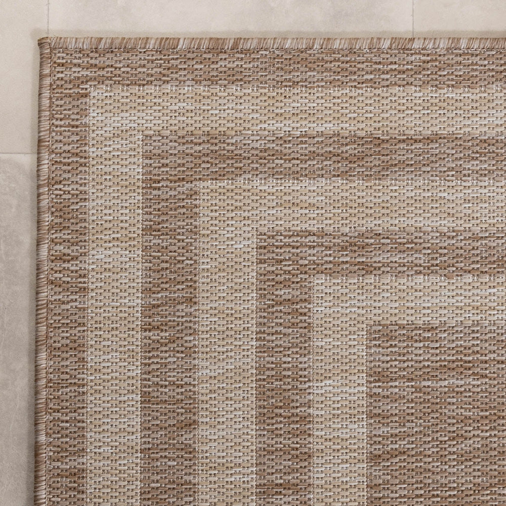 Balcony Rug - Sierra Frame Beige/Cream