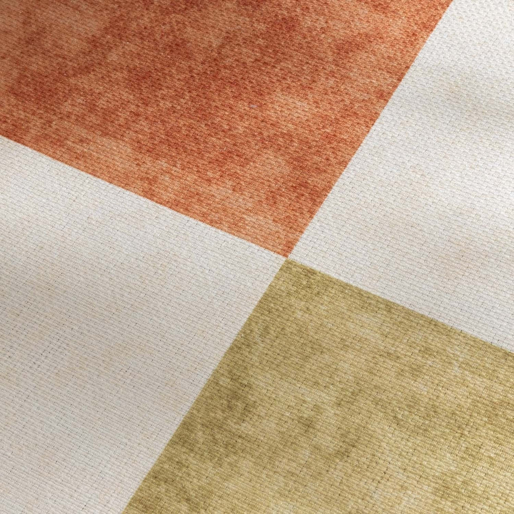Retro Indoor Outdoor Rug - Pop Cubes Terracotta