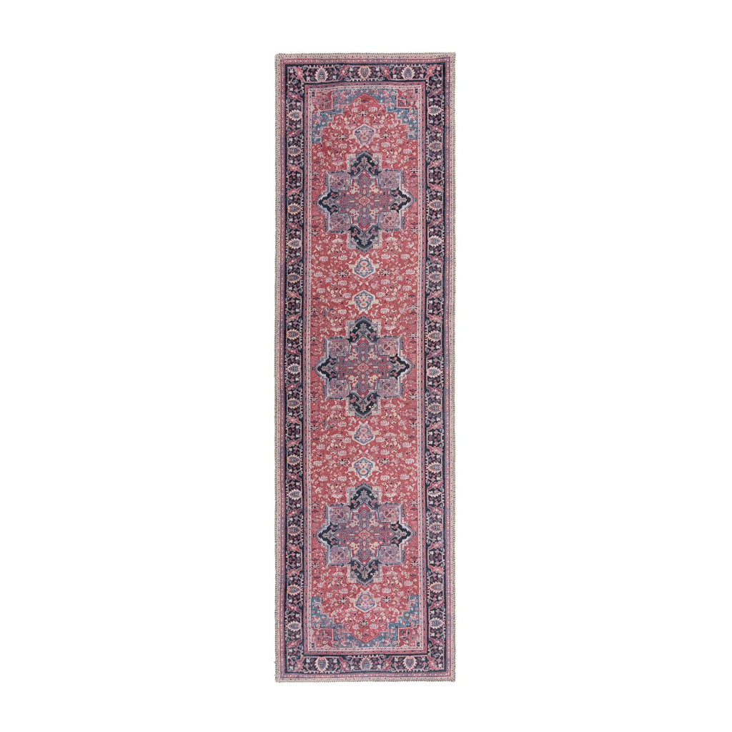 Washable Runner - Reido Traditional Red