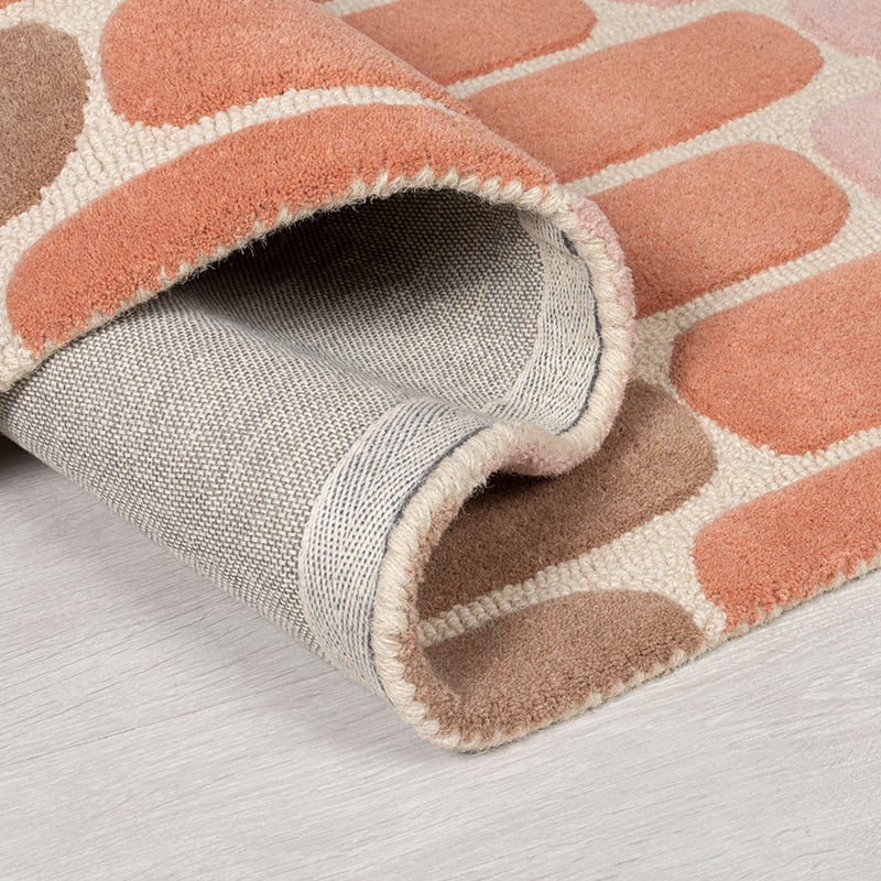 Modern area rug - Rado Fossil Terracotta