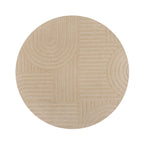 Round Modern Rug - Solacio Zen Beige