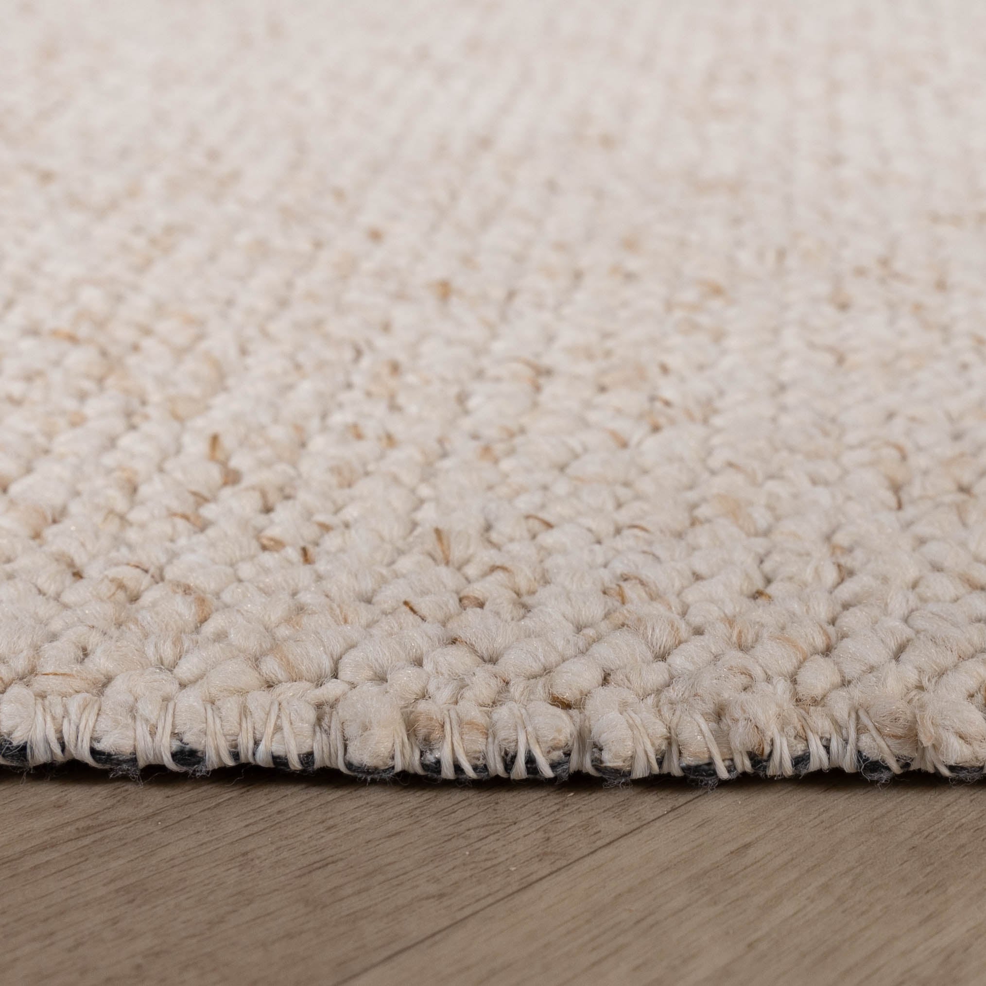 Washable Rug - Bruno Cream/White