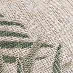 Round Outdoor Rug - Tiga Edge Green