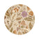 Round washable rug - Misty Flowers Cream