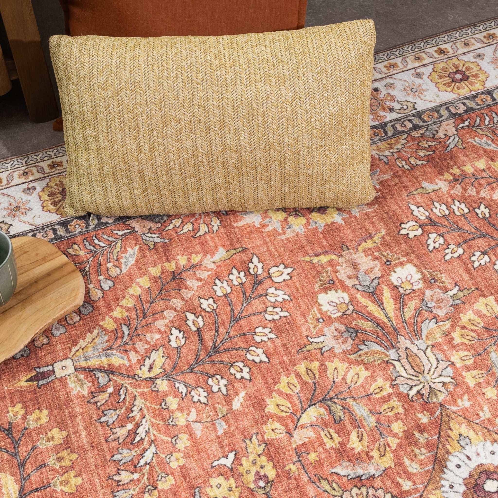 Vintage Outdoor Rug - Santo Flora Terra