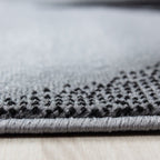 Modern floor rug - Plus Black 8008