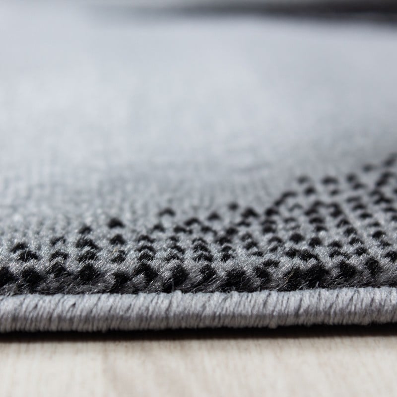 Modern floor rug - Plus Black 8008