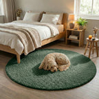 Round Fluffy Rug – Bobby Green