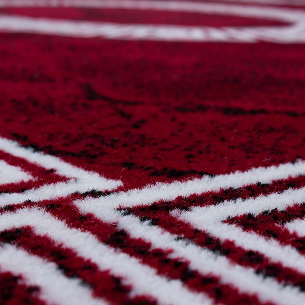 Modern floor rug - Plus Red 8009