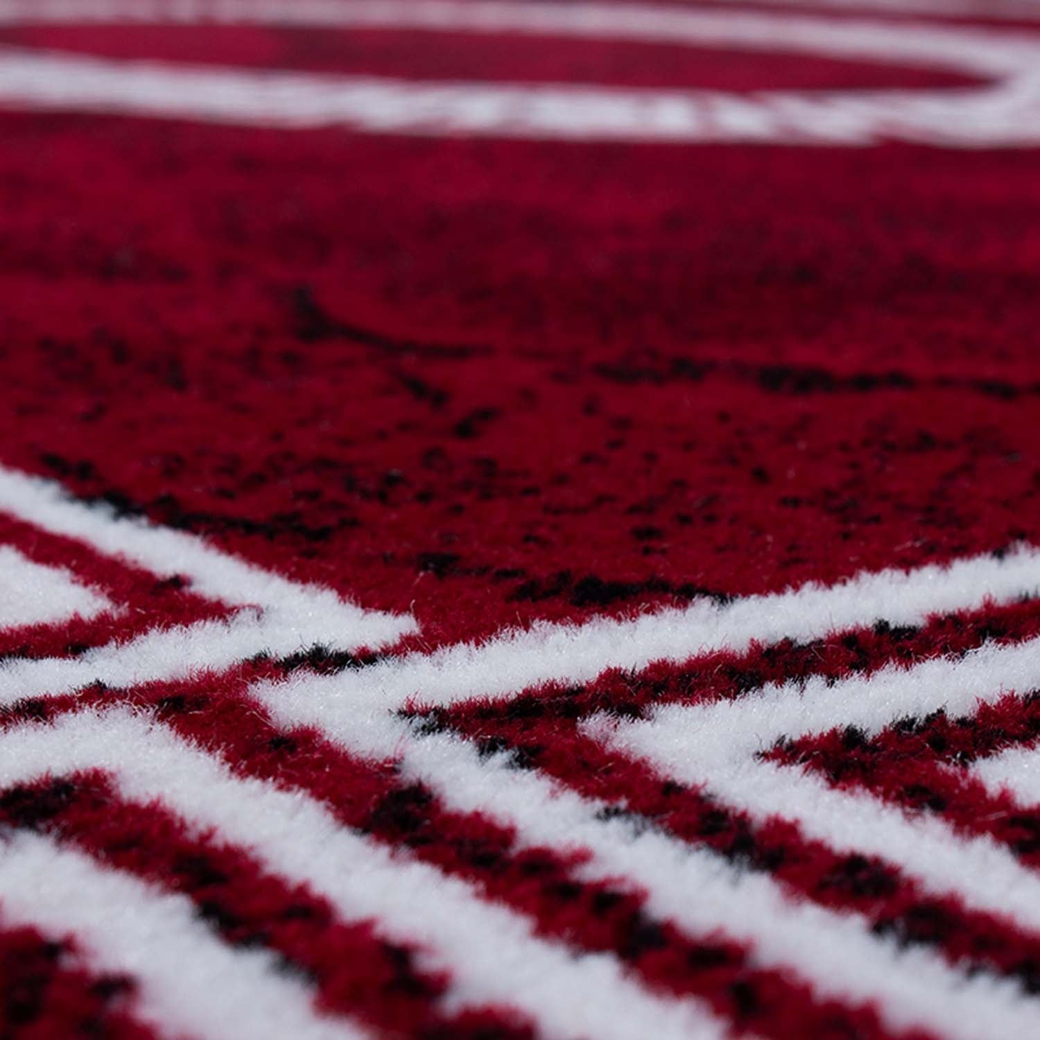 Modern floor rug - Plus Red 8009