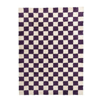 Retro Rug - Gambit Purple/White