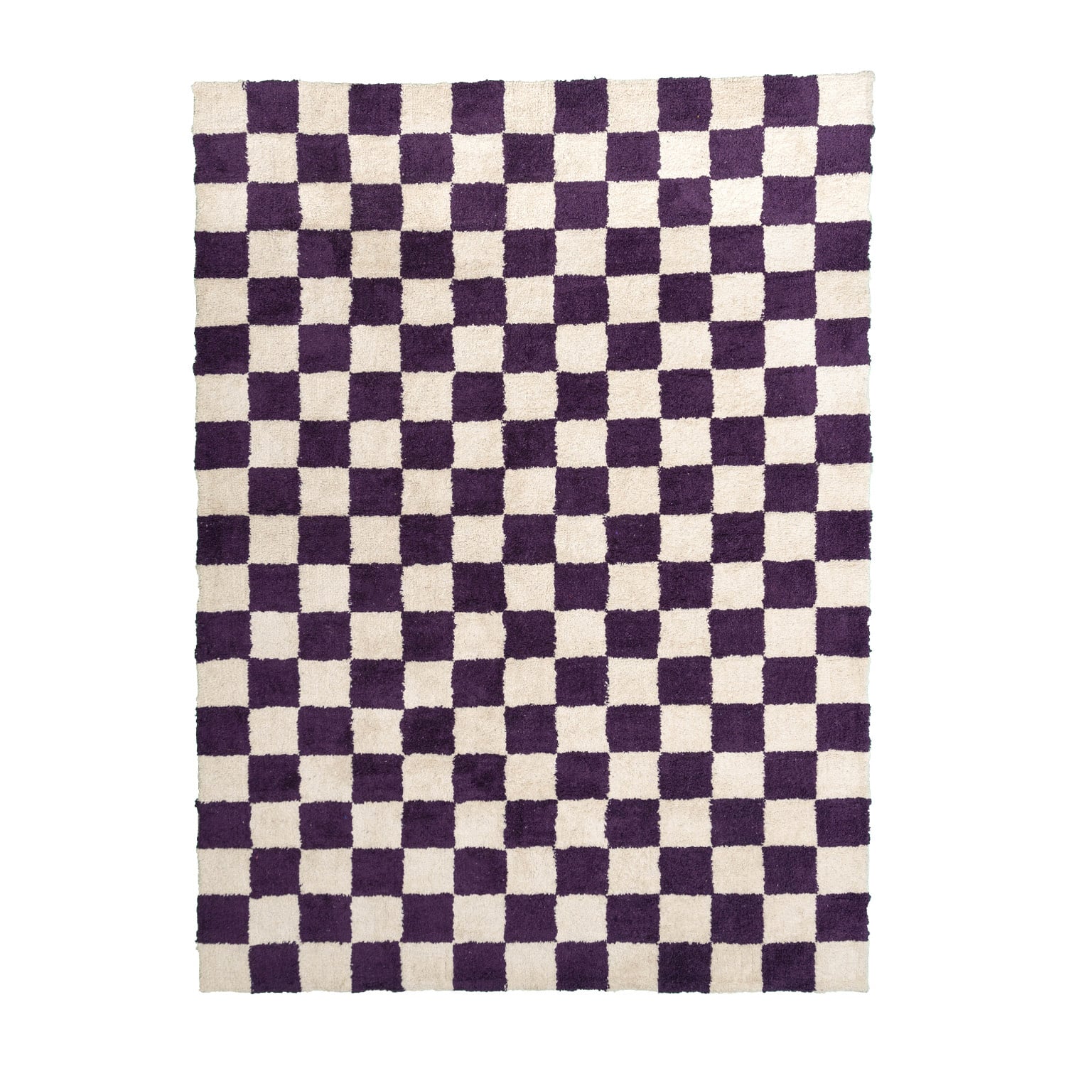 Retro Rug - Gambit Purple/White