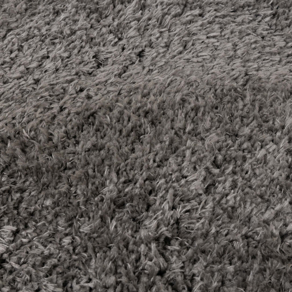 Oval Shaggy Rug - Blaze Grey