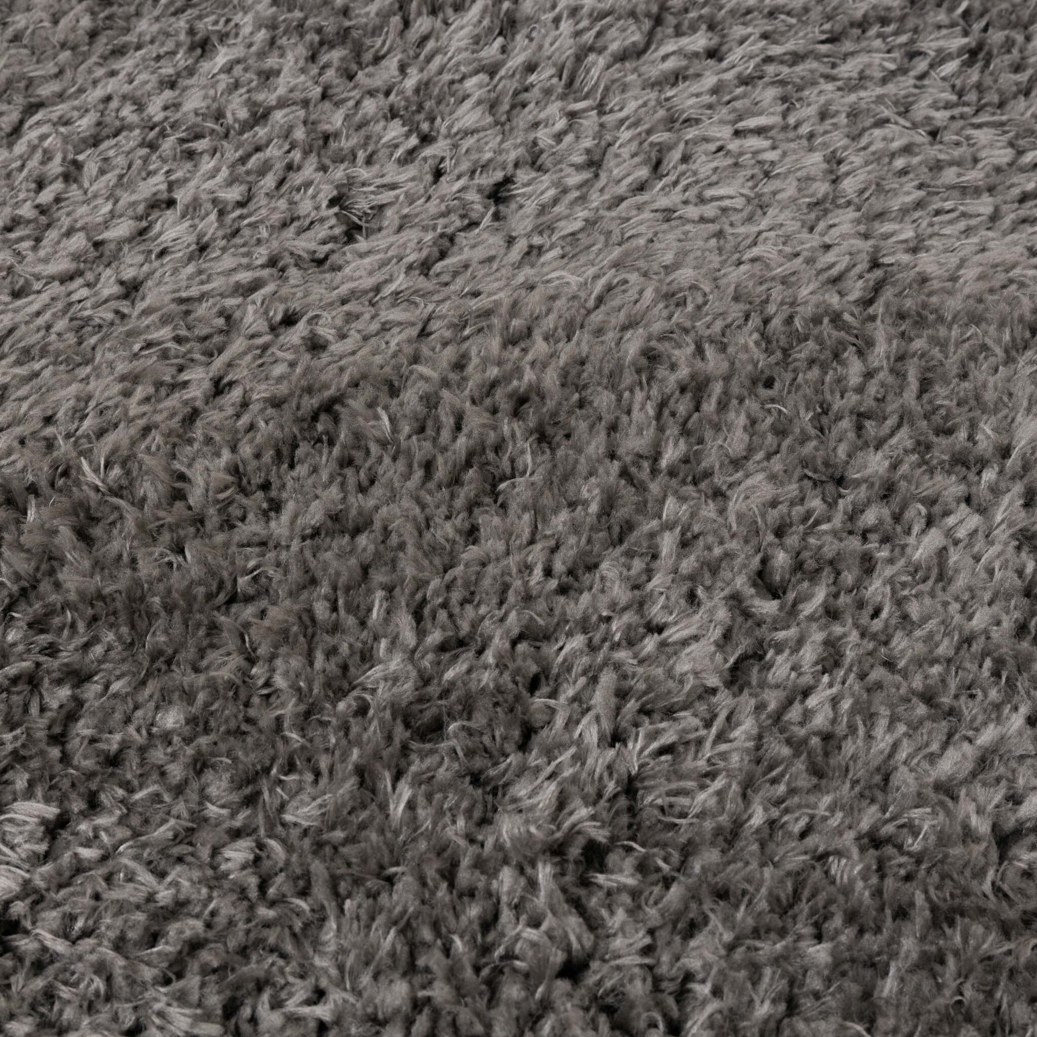 Oval Shaggy Rug - Blaze Grey