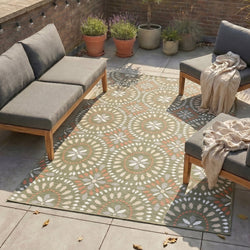 Indoor Outdoor Rug - Ranch Mandala Green