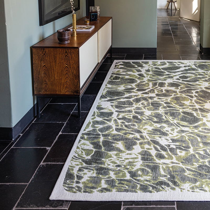 Abstract floor rug - Swim River 9354