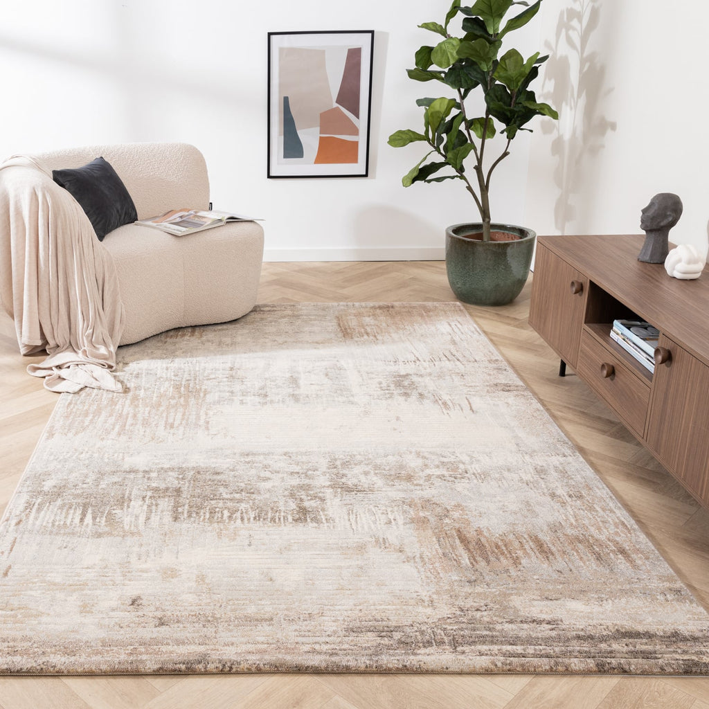 Abstract Rug - Xavier Brush Taupe/Grey