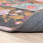 Patchwork Rose Kilim Rug - Rosa Pink