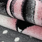 Children's floor rug Unicorn - Anna Pink