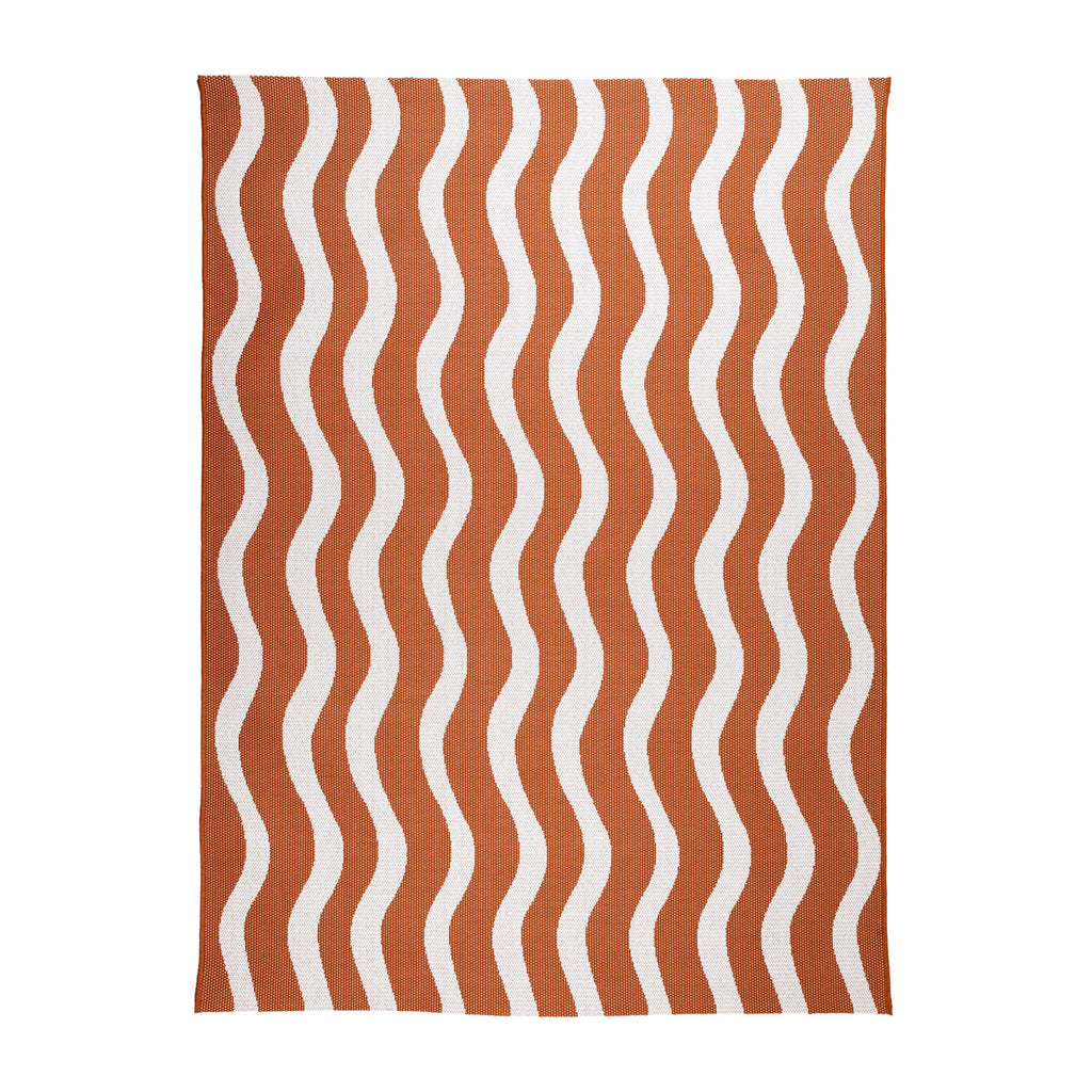Outdoor Rug - Summer Waves Terracotta