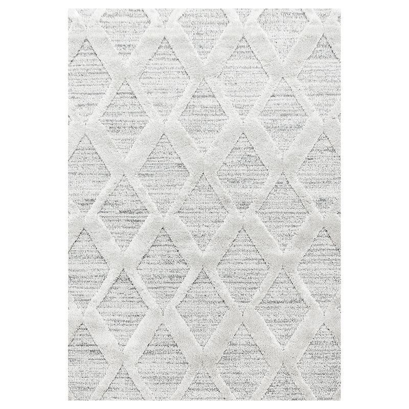 Scandinavian Floor Rug - Pitea Diamond Grey