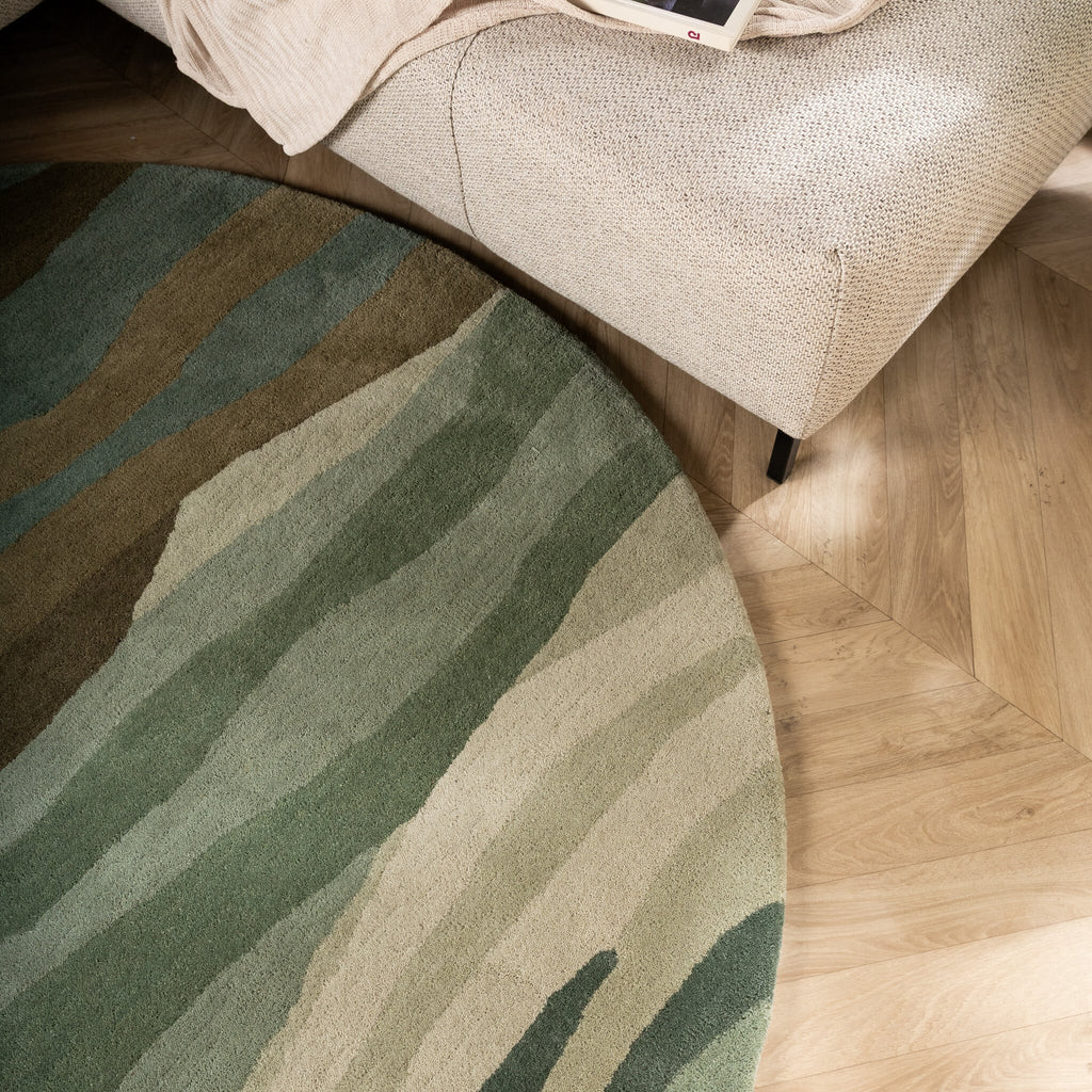 Round Wool Rug – Liora Green