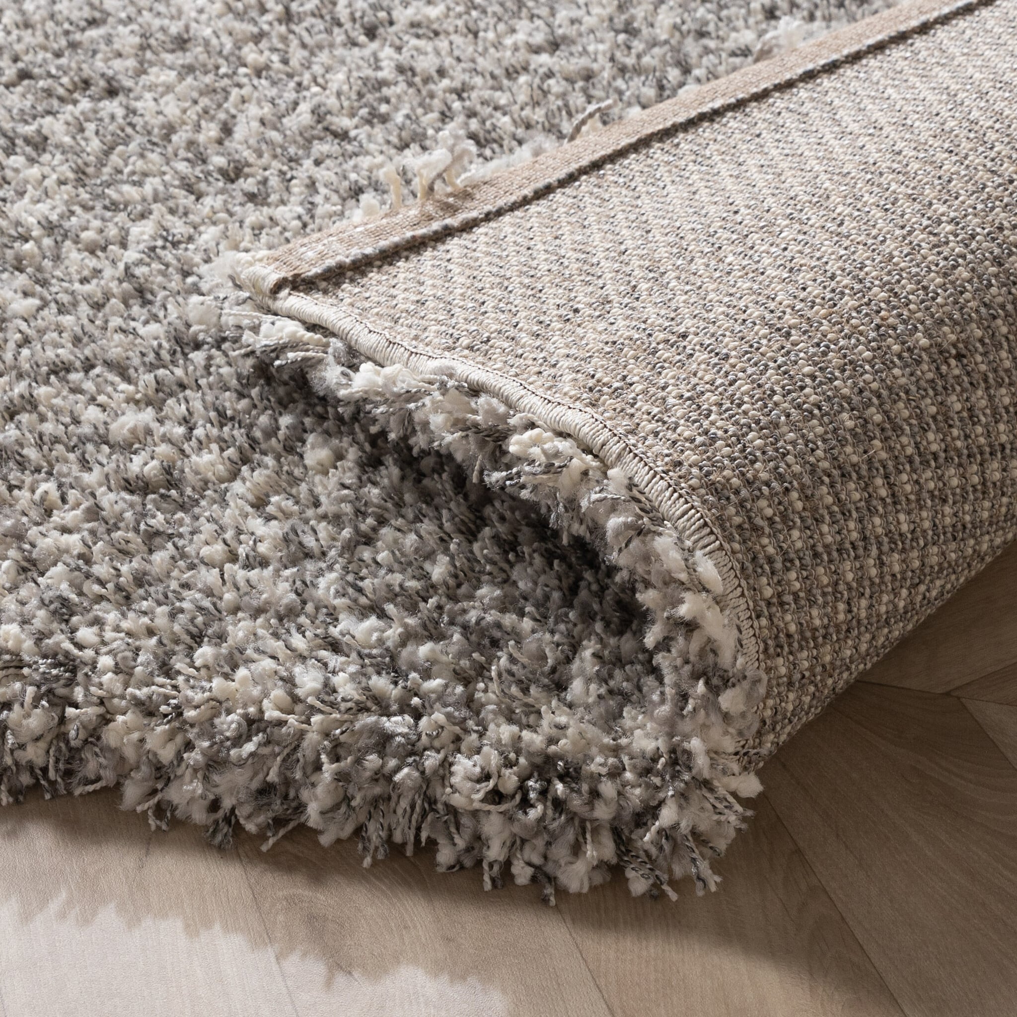 Luxury deep pile rug - Yves Light Grey