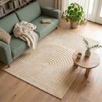 Scandinavian Rug - Charm Curves Beige