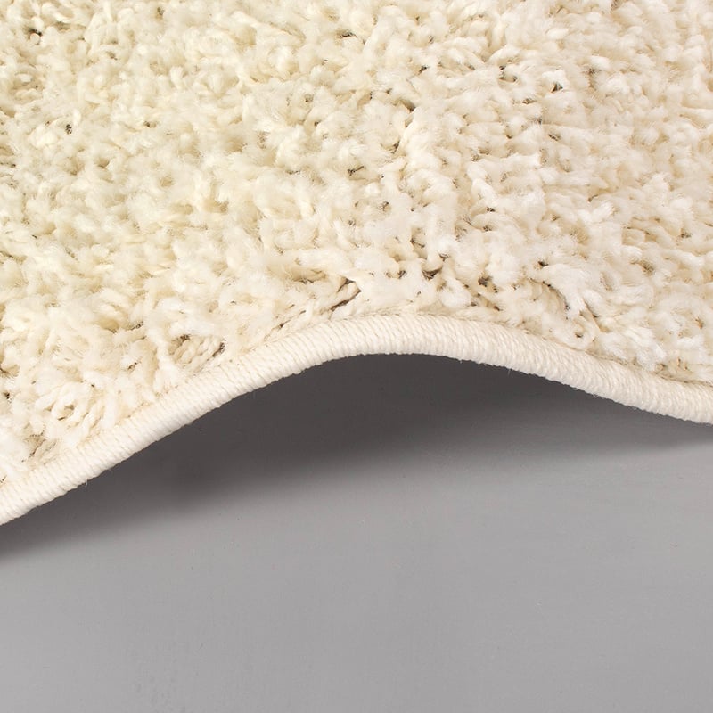 High Pile Rug - Solid White