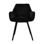 Velvet Dining Chair - Karl Black