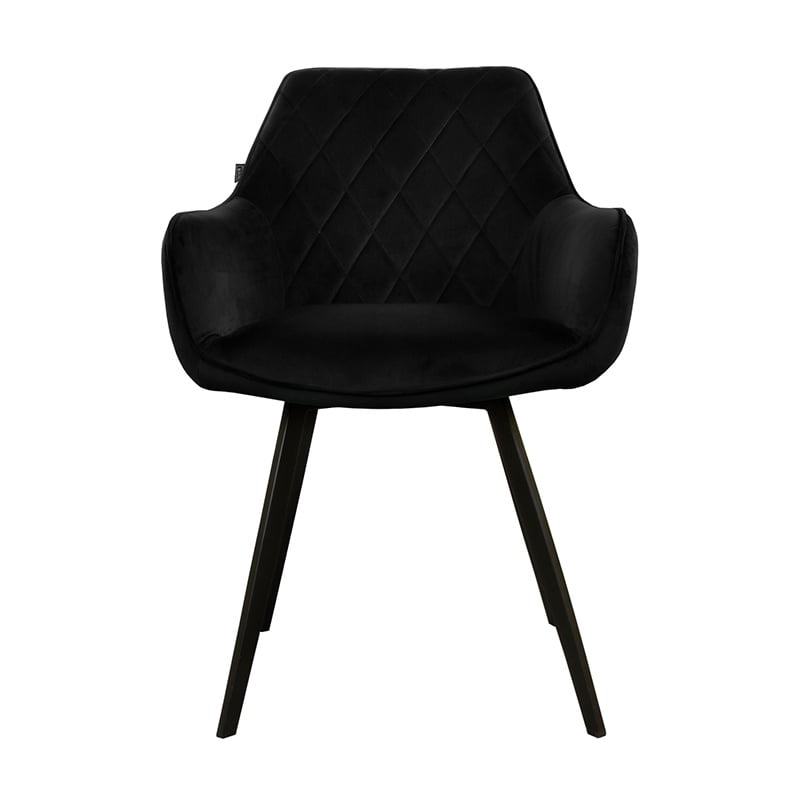 Velvet Dining Chair - Karl Black