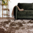 High-pile Floor Rug - Love Shaggy Light Brown
