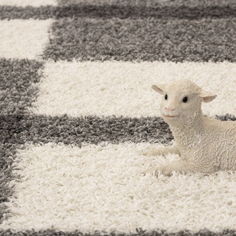 High-pile Floor Rug - Gala Light Grey