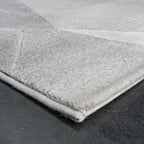 Abstract Floor Rug - Axil Grey 6979