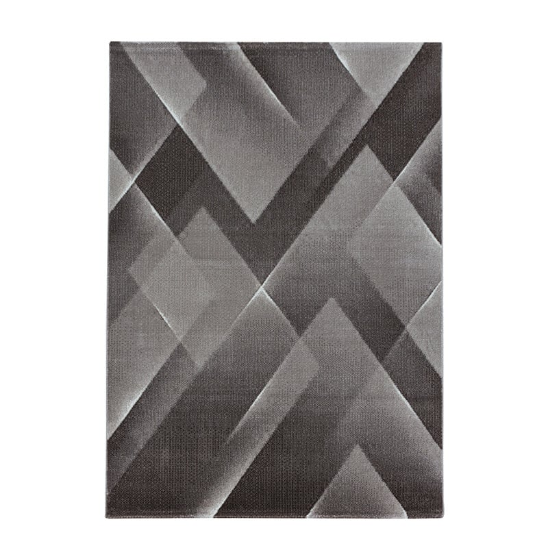 Modern floor rug - Streaky Lines Brown
