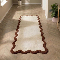 Washable Runner – Hazy Brown/Cream