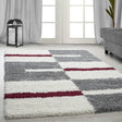 High-pile floor rug - Gala Red