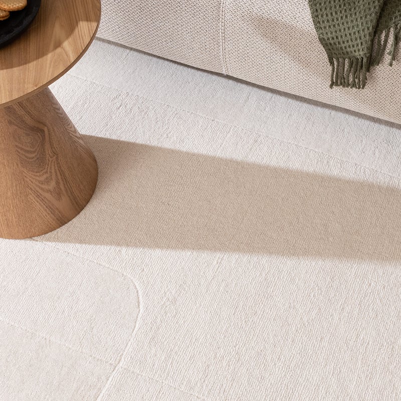 Wool Rug - Giselle Abstract White