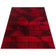 Modern floor rug - Brick Red 1110