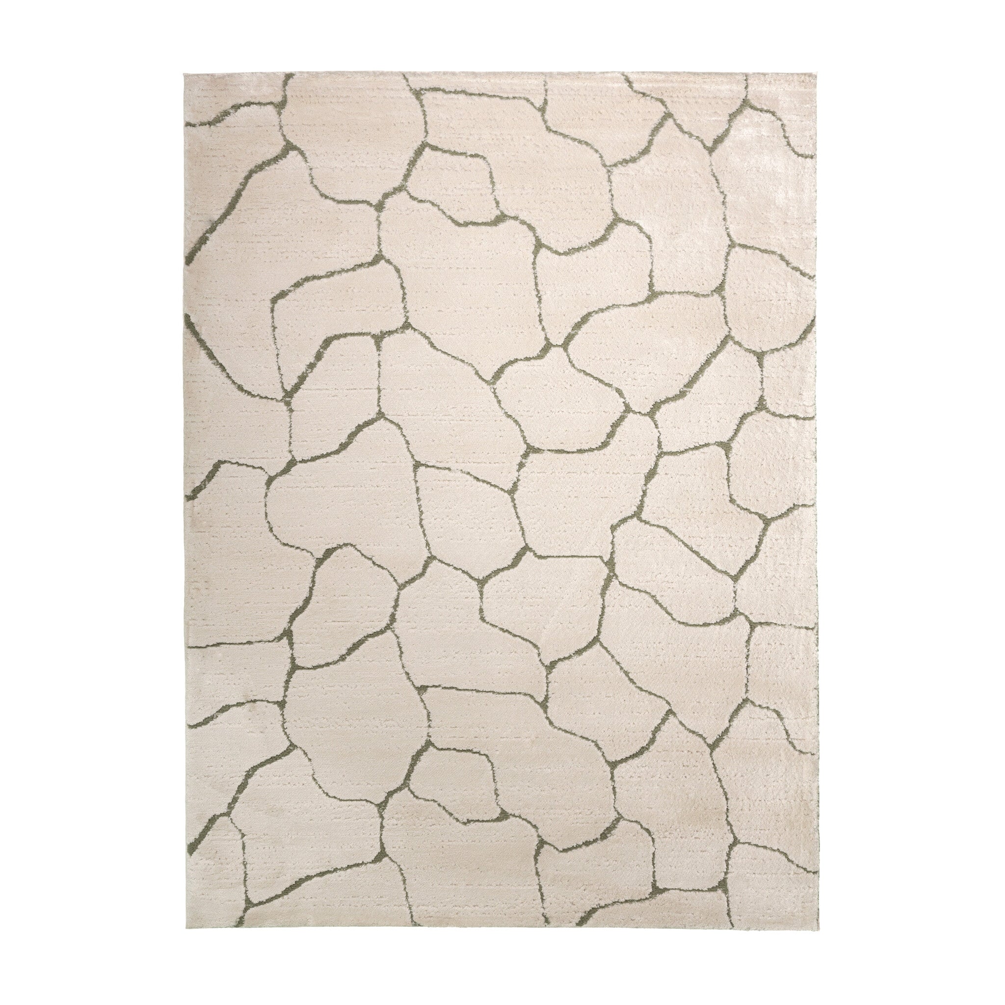 Scandinavian Rug - Yune Stone Cream/Green