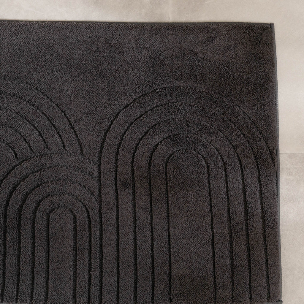 Bathroom Rug - Cassie Arches Black