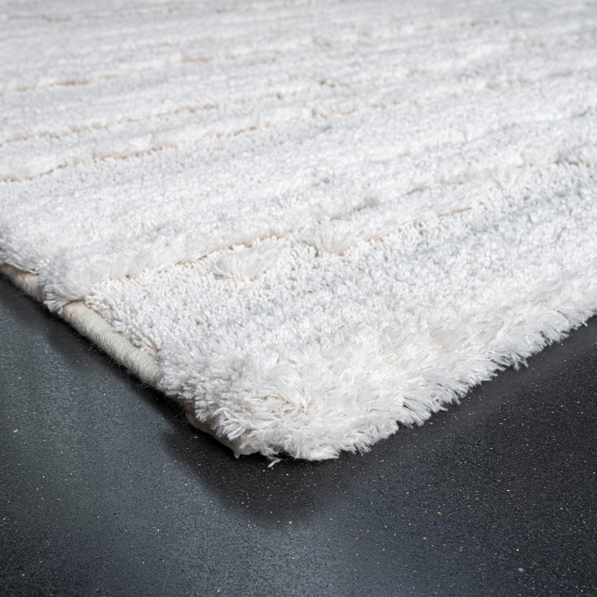 Modern Floor Rug - Lewis White 6191