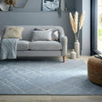 Washable Berber Floor Rug - Furo Alisha Grey/White