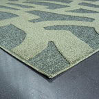 Modern floor rug - Thor Green 4141