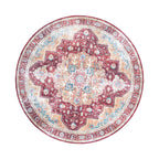 Round Vintage Rug - Azara Red