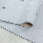 Children's Floor Rug - Pleun Star Gray