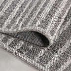 Jute Balcony Rug - Aruba Square Grey